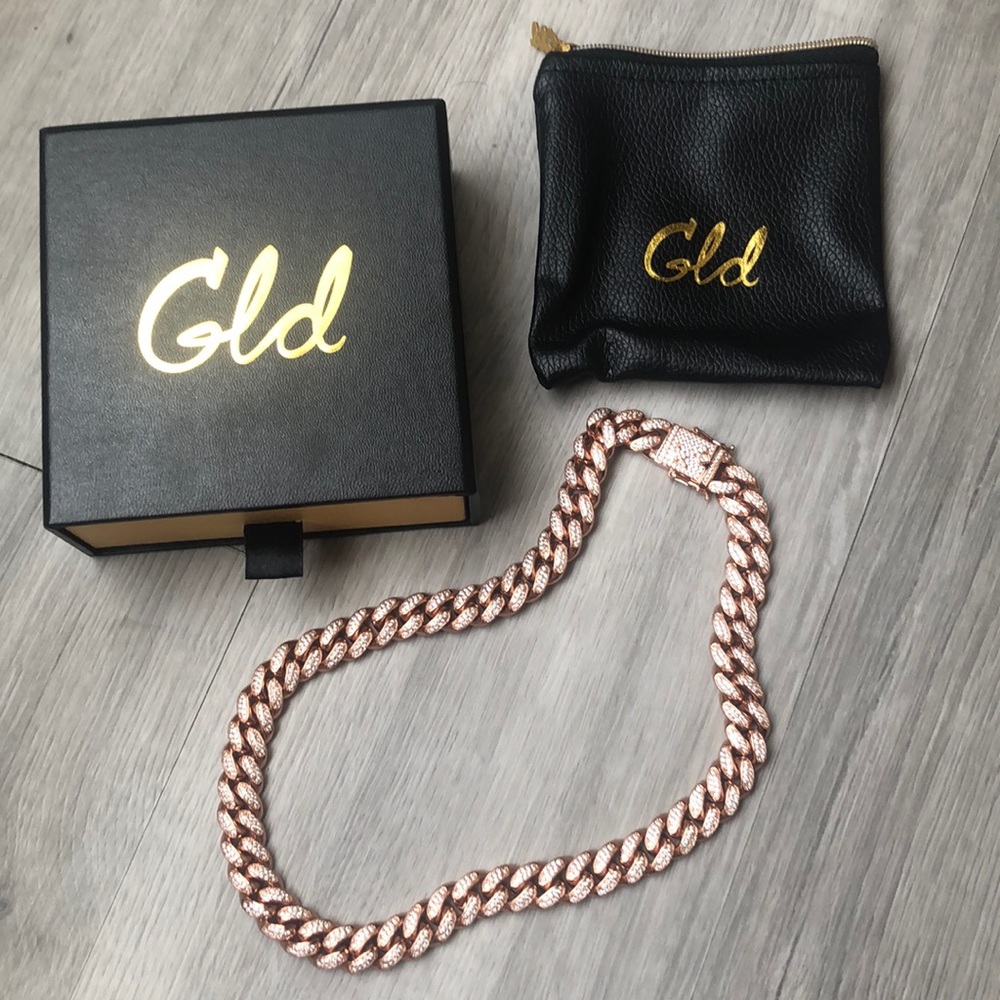 GLD Rose Gold Cuban Link Choker